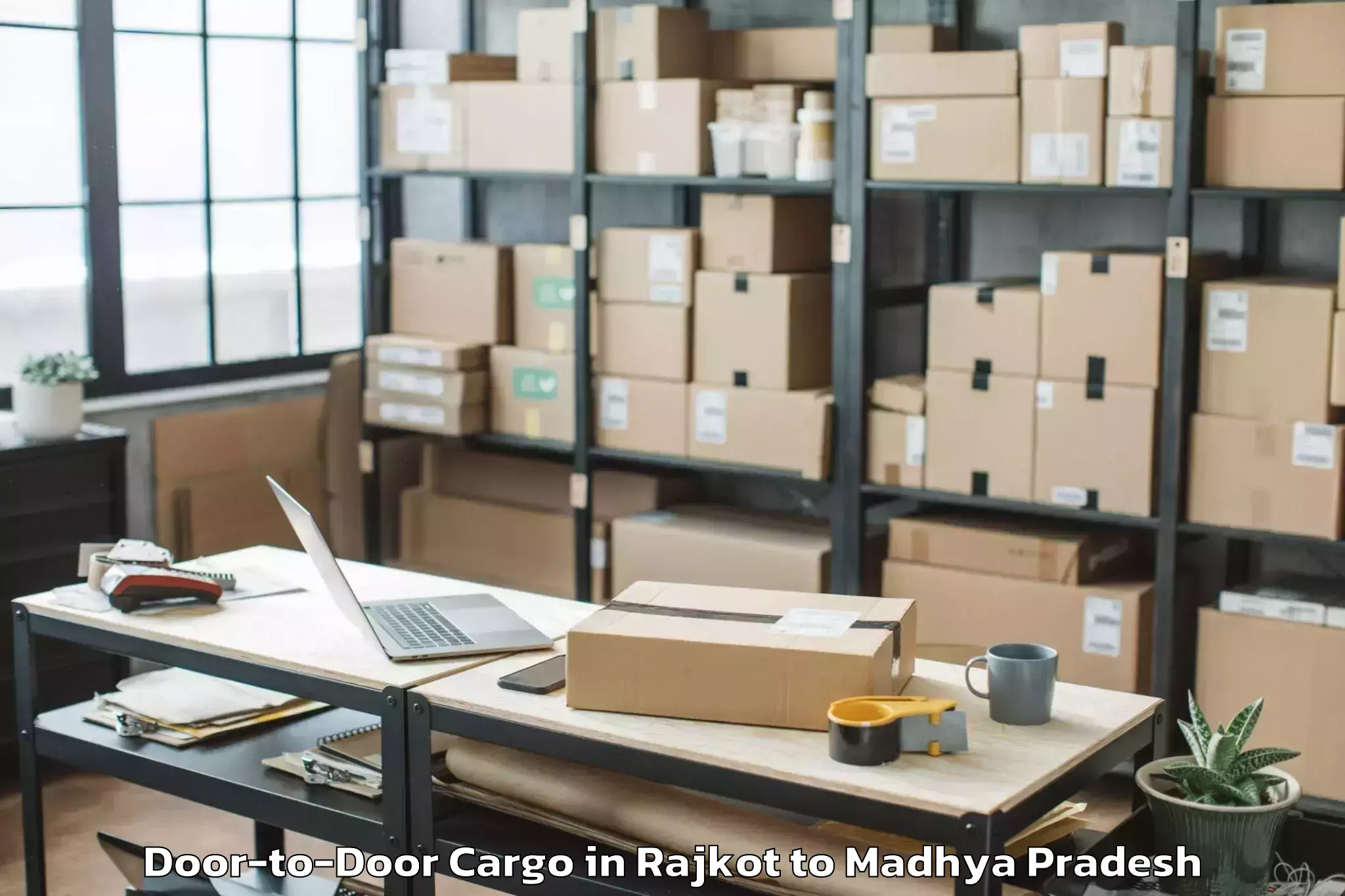 Quality Rajkot to Prithvipur Door To Door Cargo